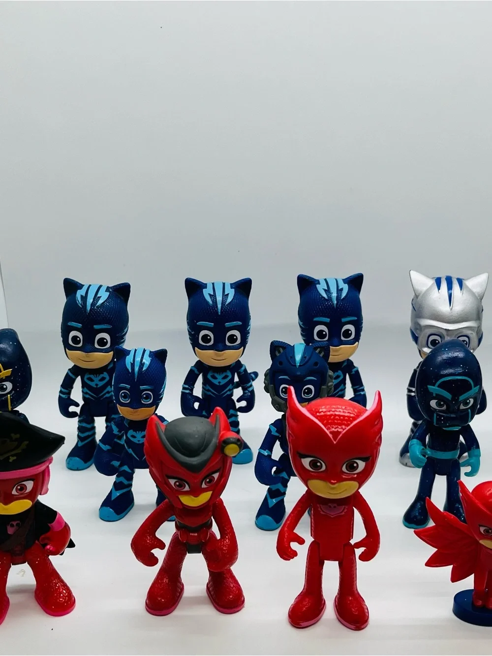 Hasbro Just Play PJ Masks Catboy Owlette Romeo Lot of 19 Action Figures Toys